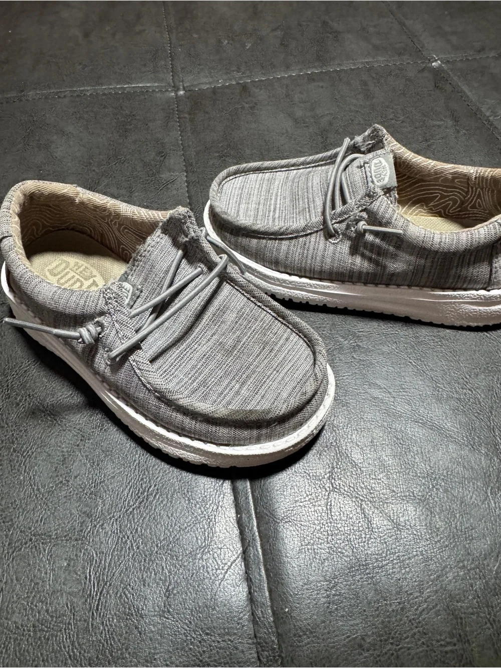 Hey Dude Kids Slip-On Sneakers in Gray